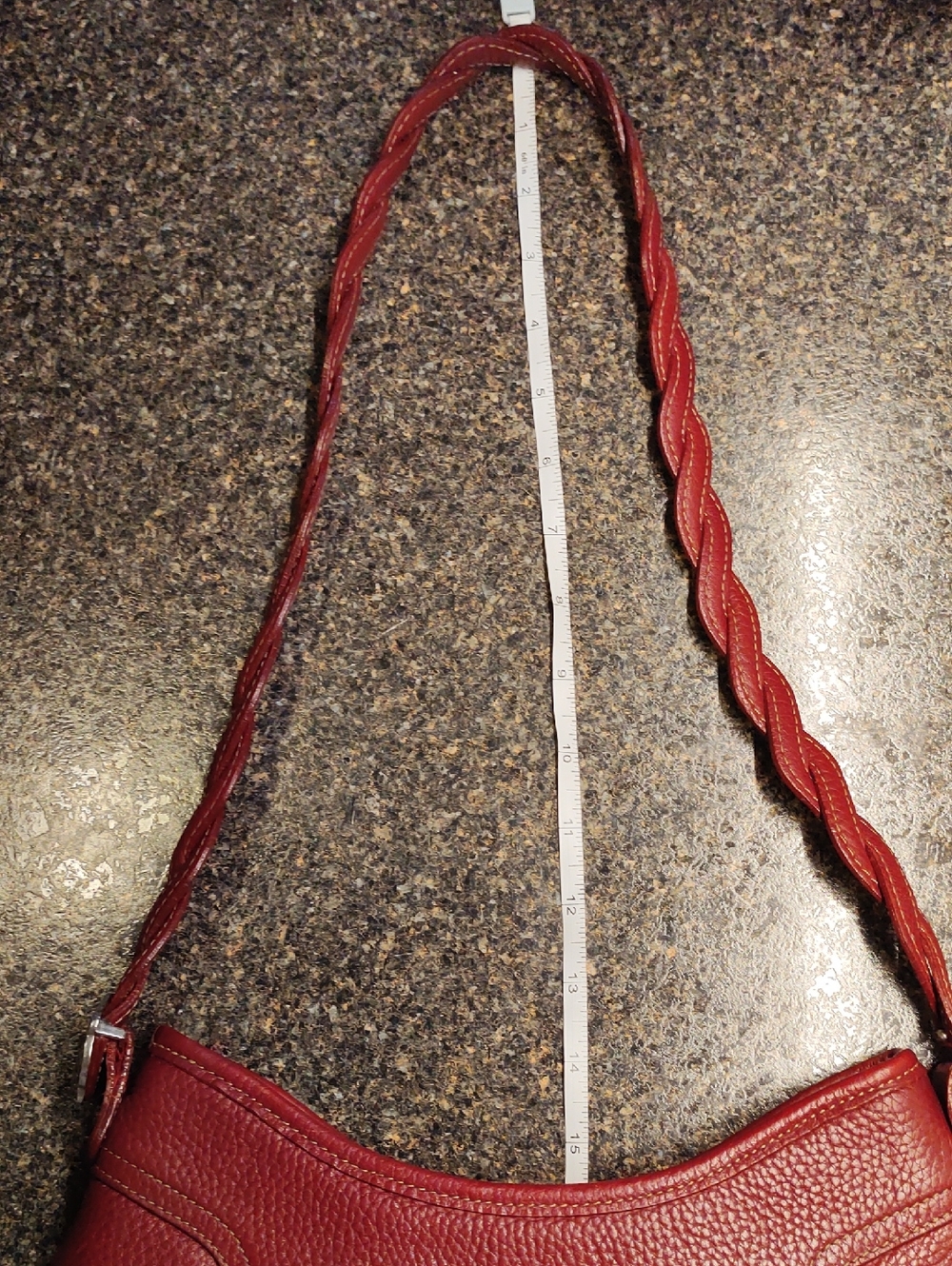 FINAL SALE! ❤️ Brighton Burgundy Dumpling Shoulder Bag Or Crossbody - Picture 14 of 16